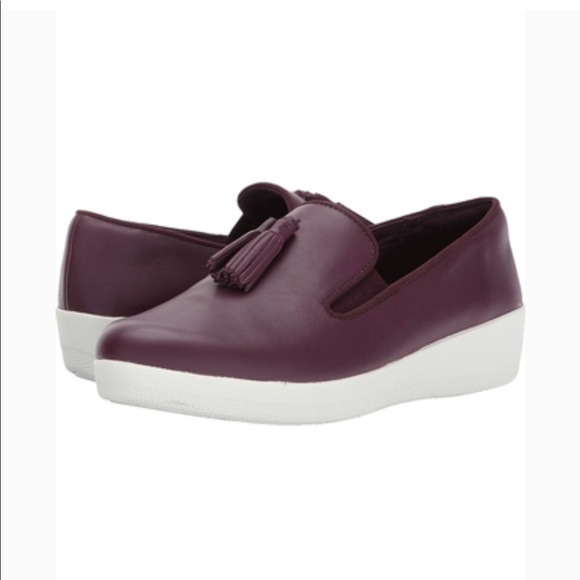 plum loafers